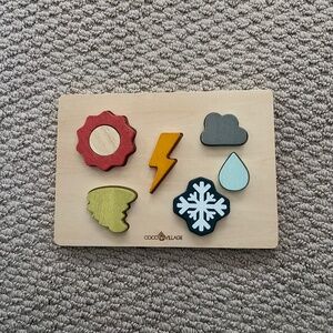 Coco Village Colorful Wood Weather Puzzle